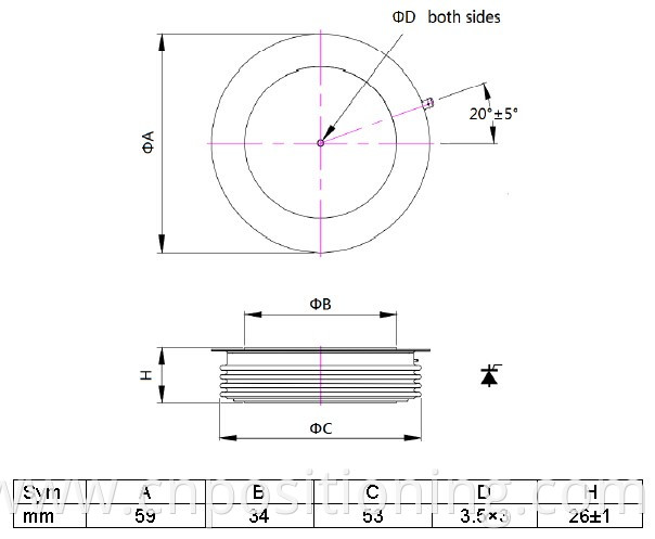 Thyristor DCR804 Configuration